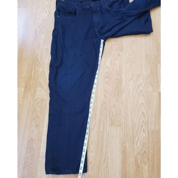 PAIGE Federal Slim Straight Leg Jeans - size 34x27 in Dark Blue - Picture 9 of 14